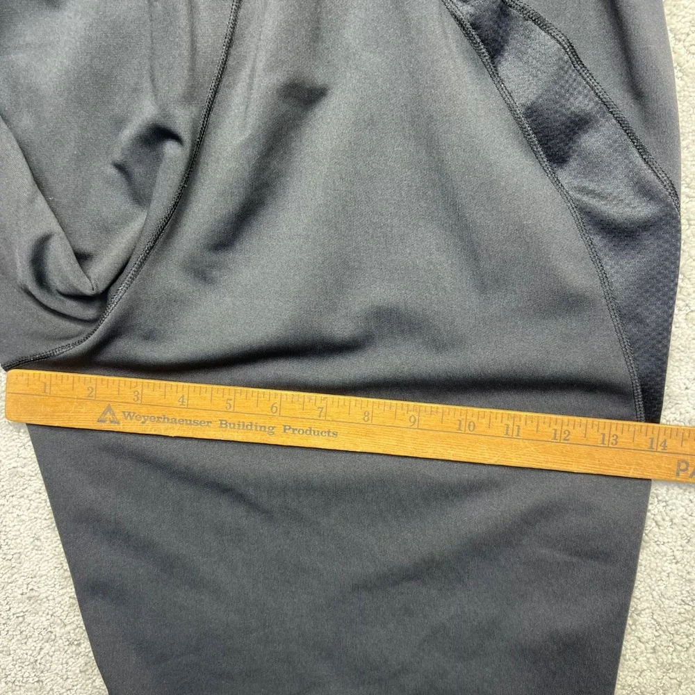 Brooks Track Pants Mens Large Black Athletic Running Active Ankle Zip Pockets
